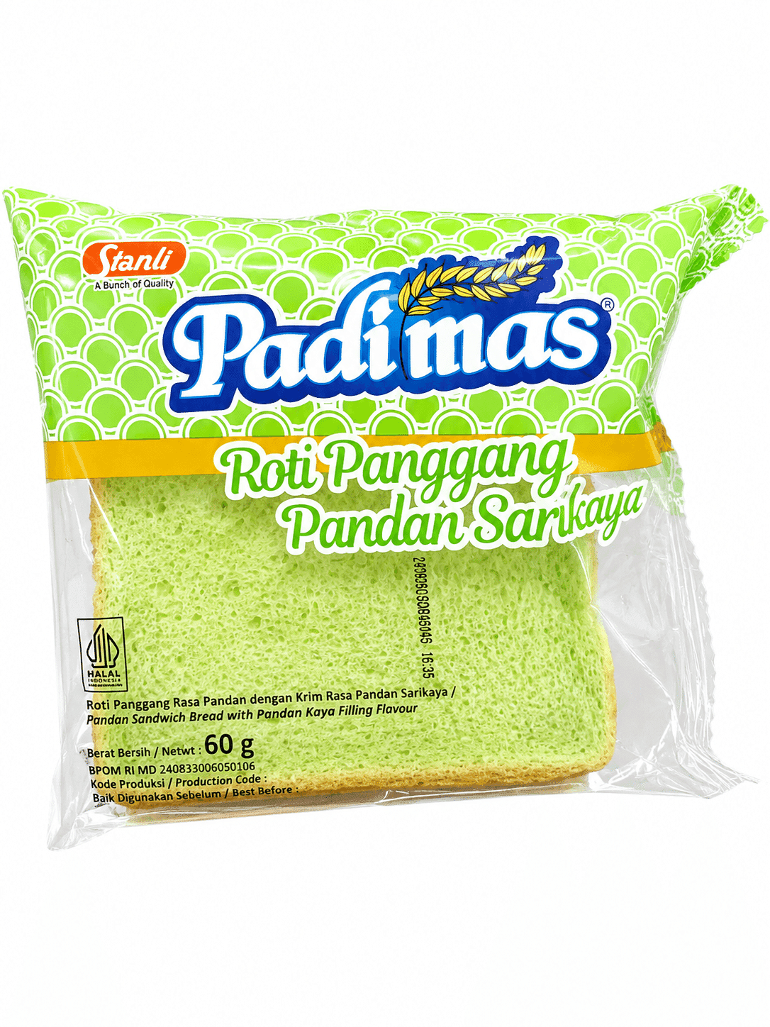 Padimas Roti Panggang Pandan Srikaya 60 gr – 1