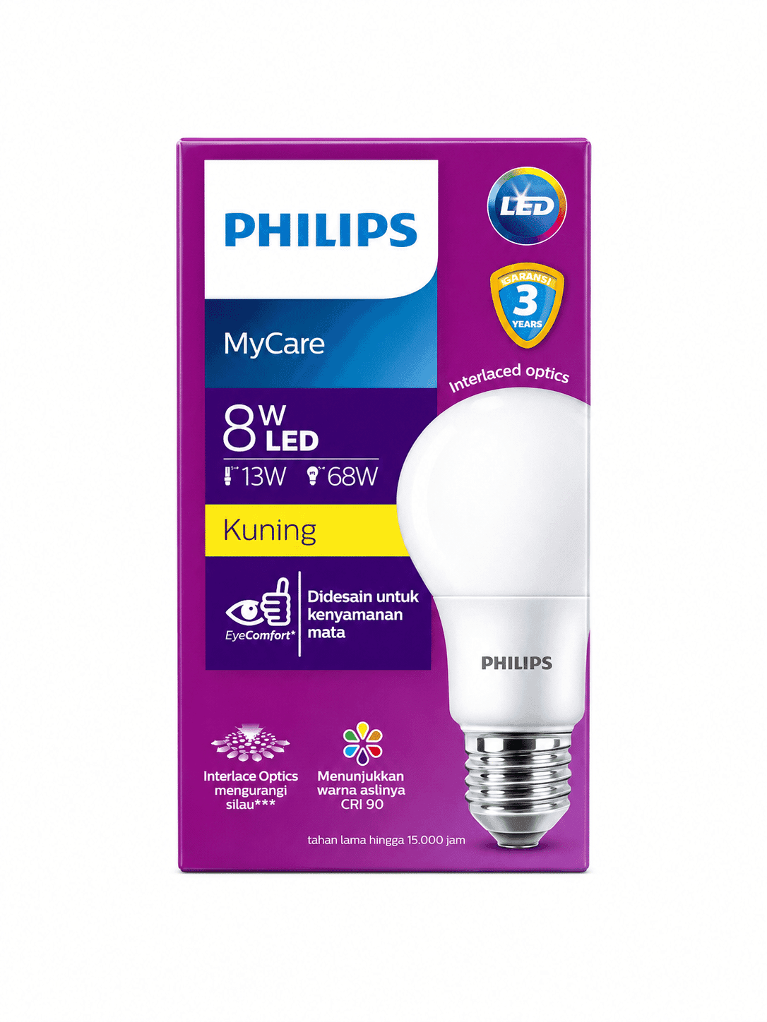 Philips Led 8 watt Kuning – 1