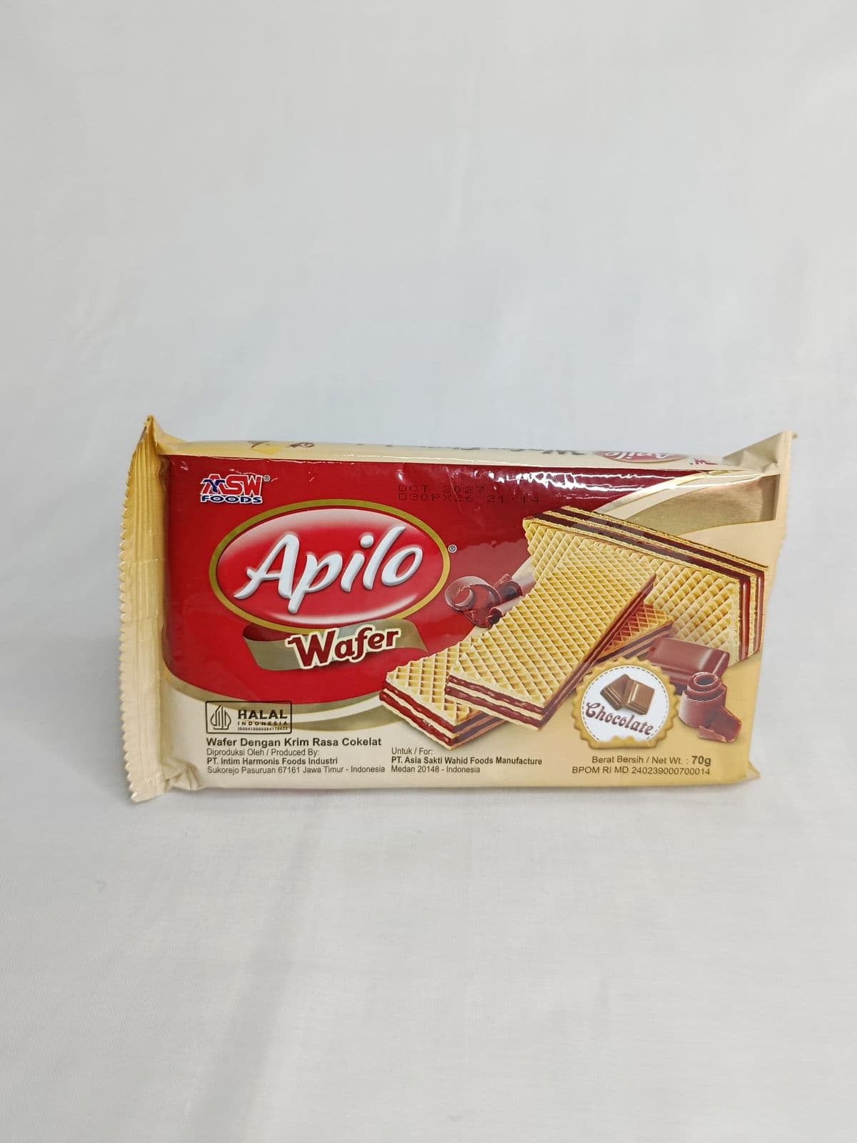 Apilo Block Wafer Coklat 70 gr – 1