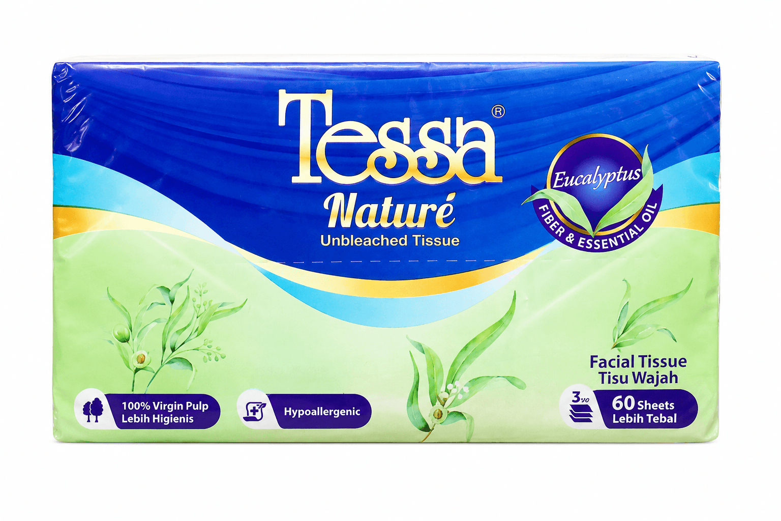 Tessa Tisu Wajah TP08 Nature 60 lembar – 1