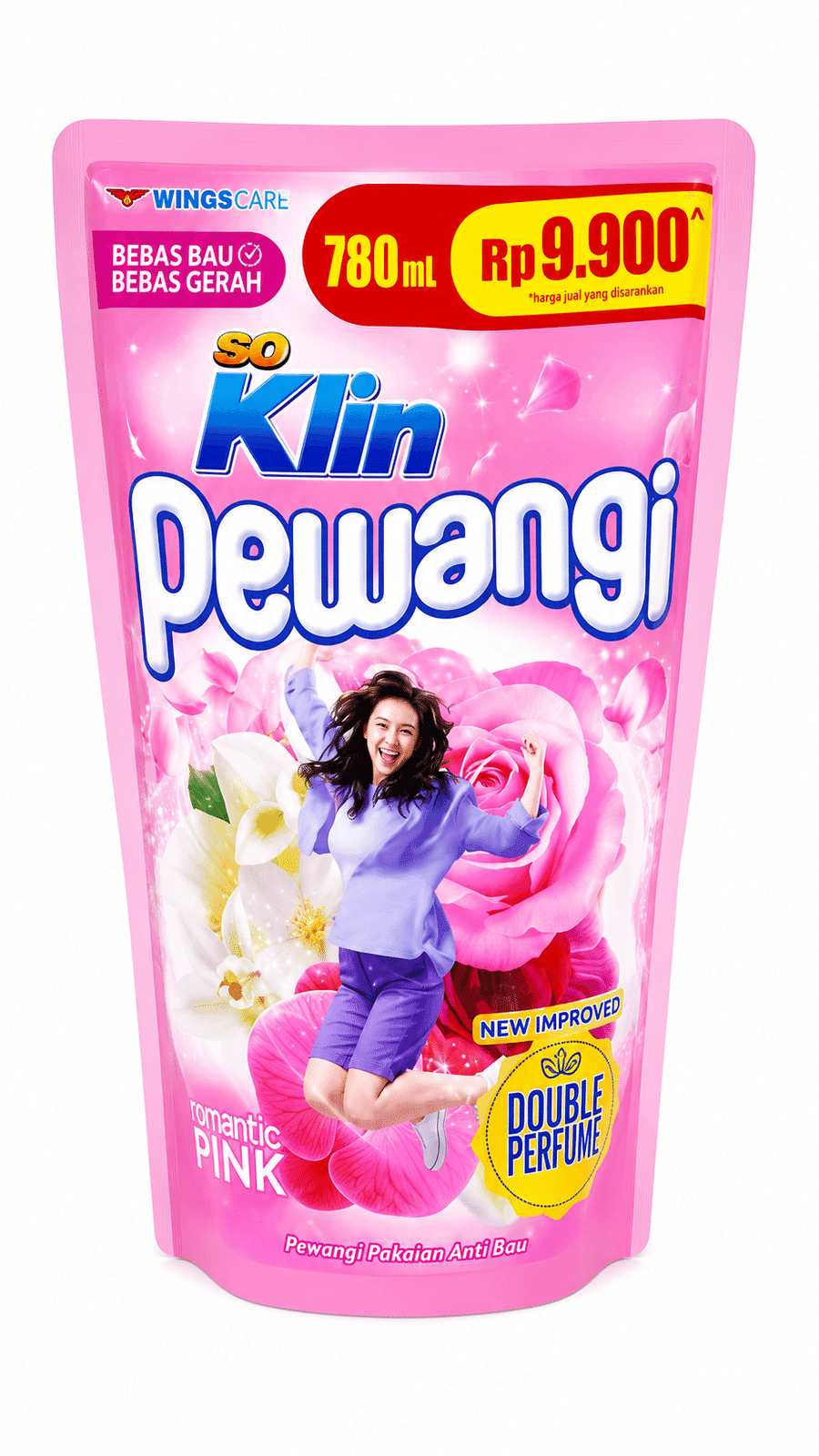 Soklin Pewangi Romantic Pink Pouch 780 ml – 1
