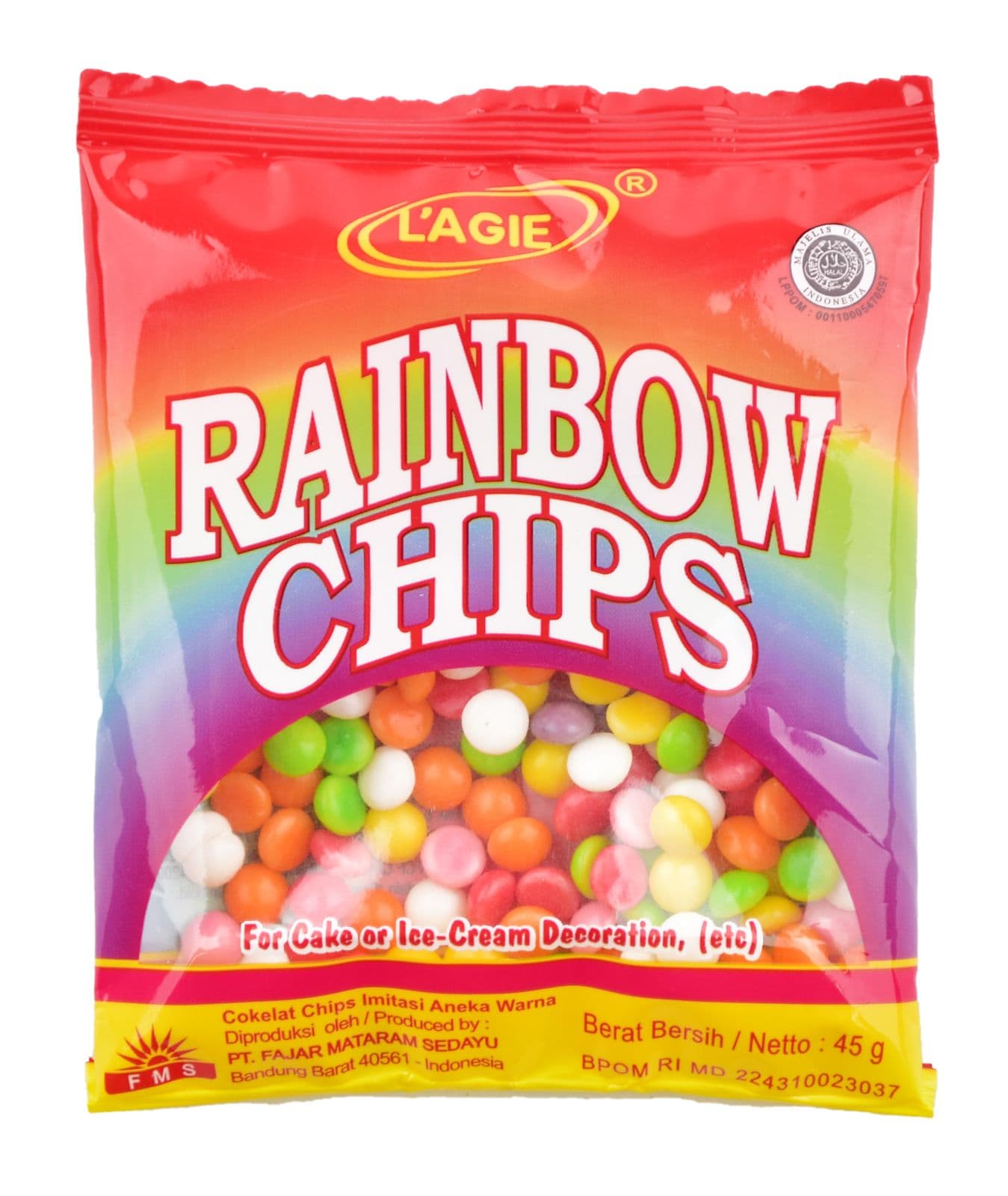 L'Agie Rainbow Choco Chips 45 gr – 1