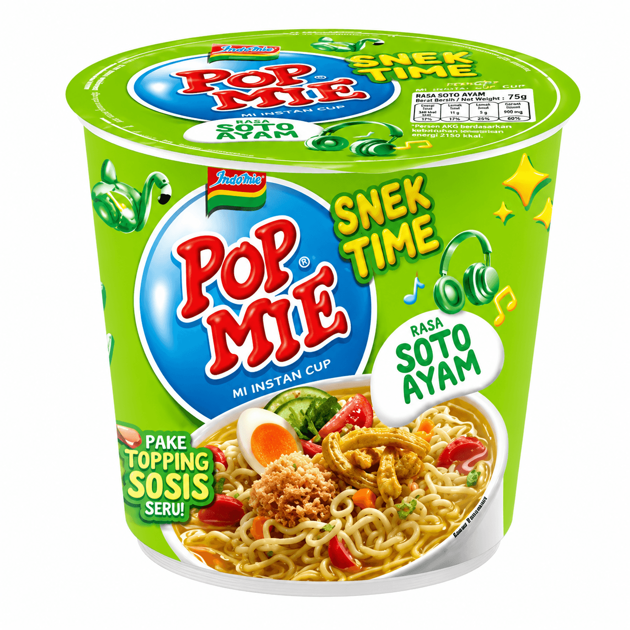 Pop Mie Rasa Soto Ayam Lapeer Time Cup 77 gr – 1