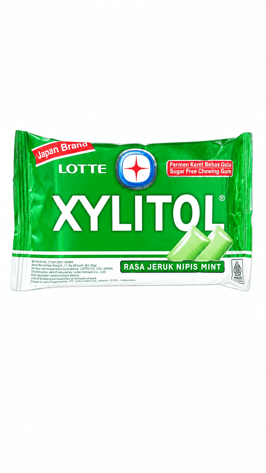 Lotte Xylitol Permen Karet Jeruk Nipis Mint 11 gr – 1