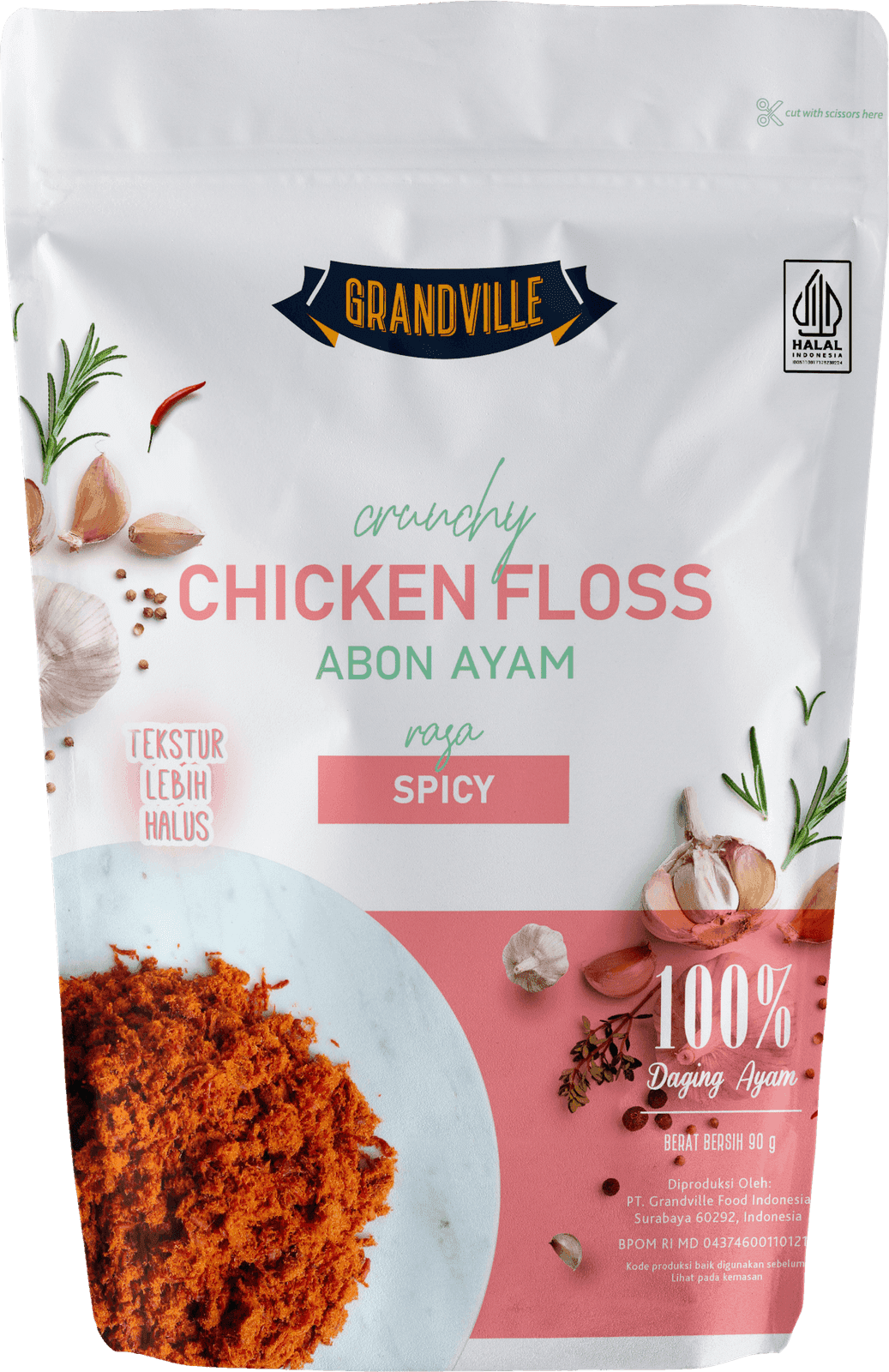 Grandville Abon Ayam Pedas 90 gr – 1
