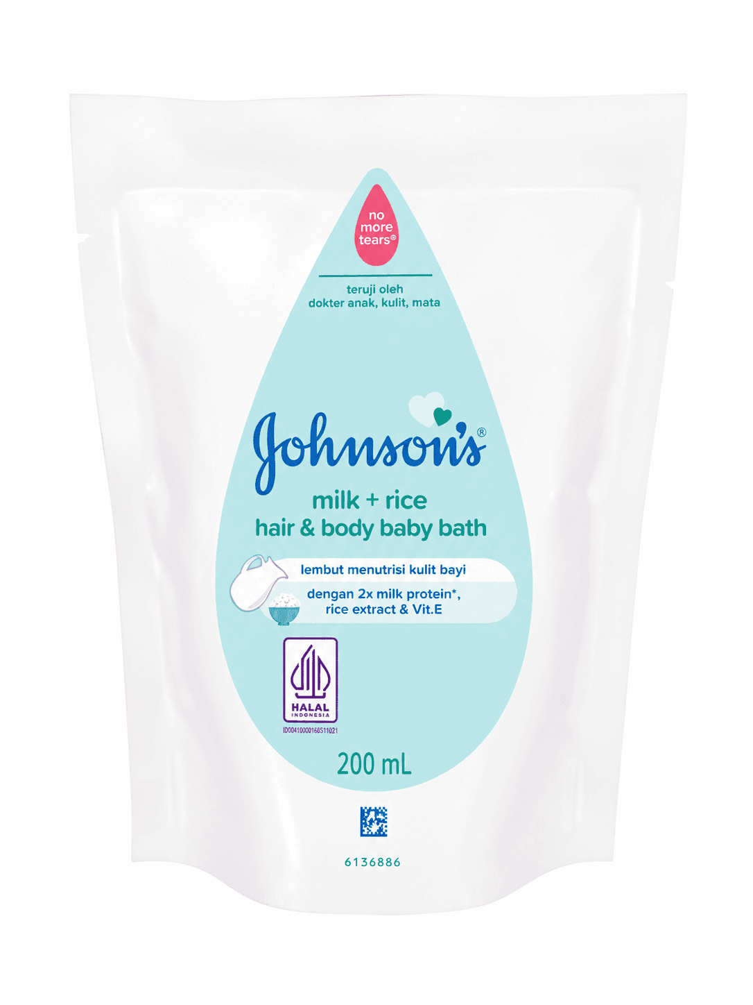 Johnson's Baby Milk Bath Refill 200 ml – 1