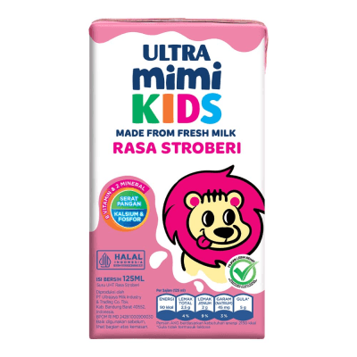 Ultra Mimi Susu Uht Strawberry 125 ml – 1