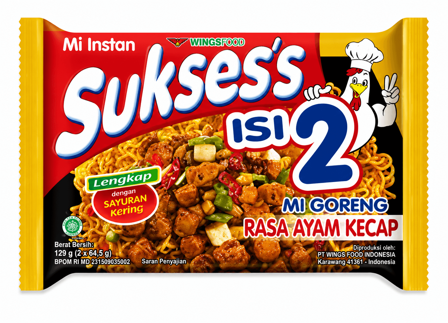 Sukses Mie Duo Goreng Ayam Kecap 129 gr – 1