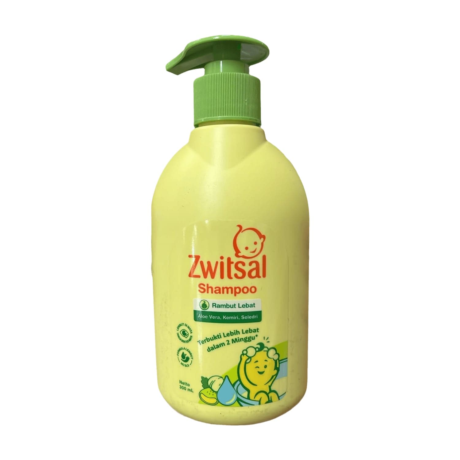 Zwitsal Baby Shampoo Natural Aloe Vera,Kemiri,Seledri 300ml – 1