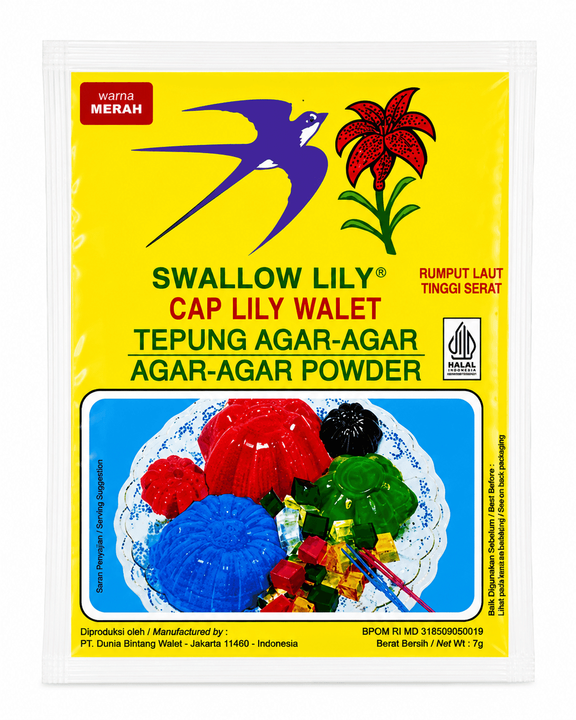 Swallow Lily Agar Merah – 1
