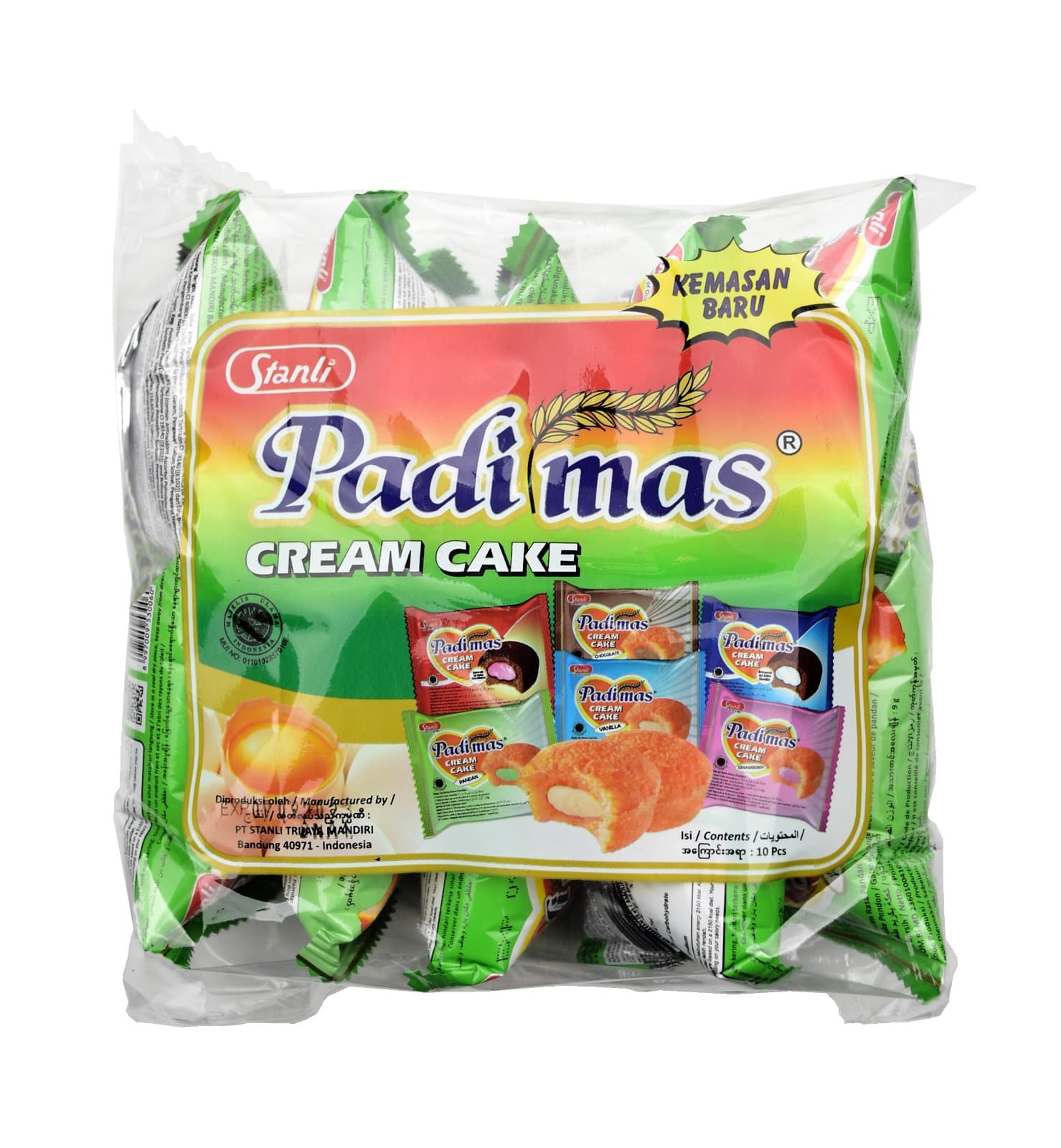 Padimas Cream Cake Pandan 10 pcs x 8 gr – 1