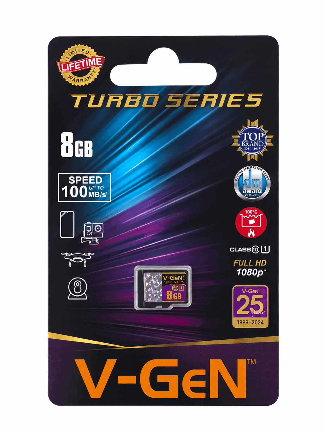 V-Gen Micro SD 8 GB Class 10 – 1