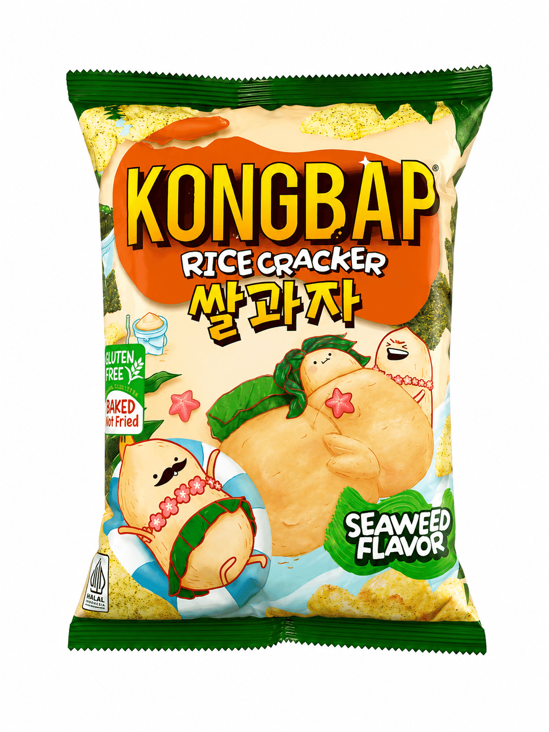 Konbap Rice Cracker Rumput Laut Pouch 50 gr – 1