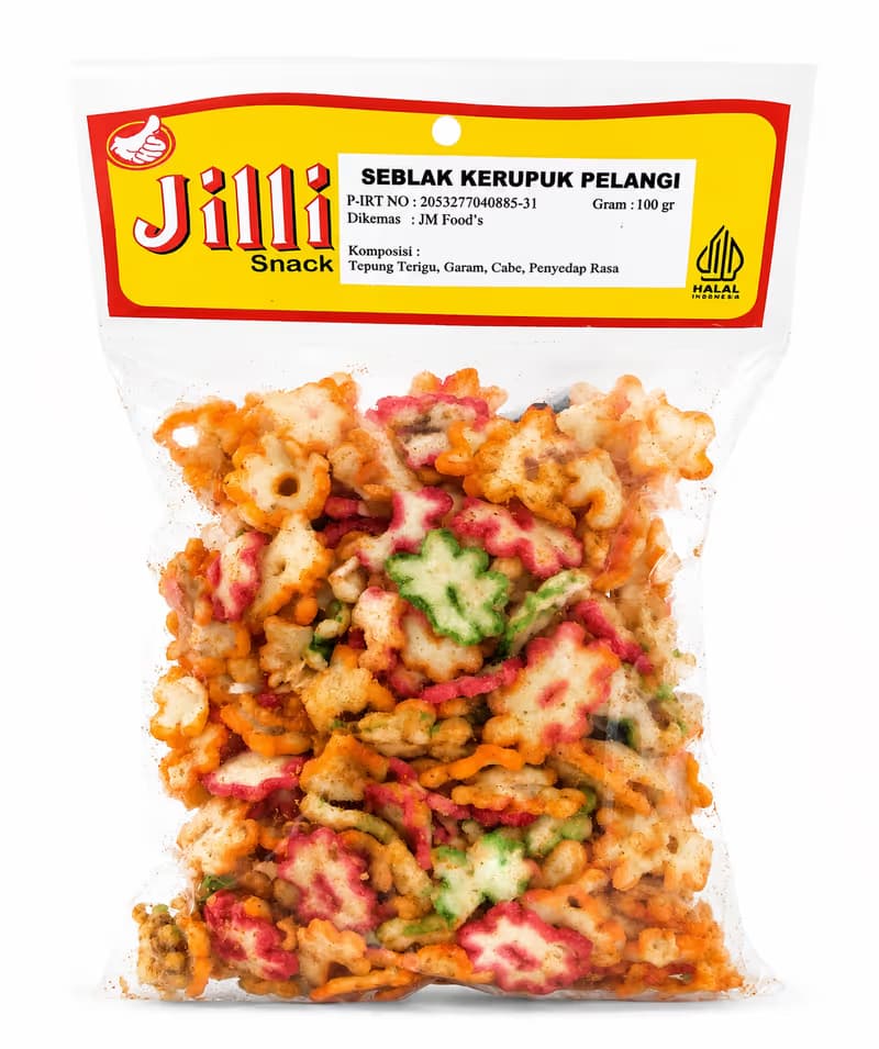 Jilli Seblak Kerupuk Pelangi 100 gr – 1