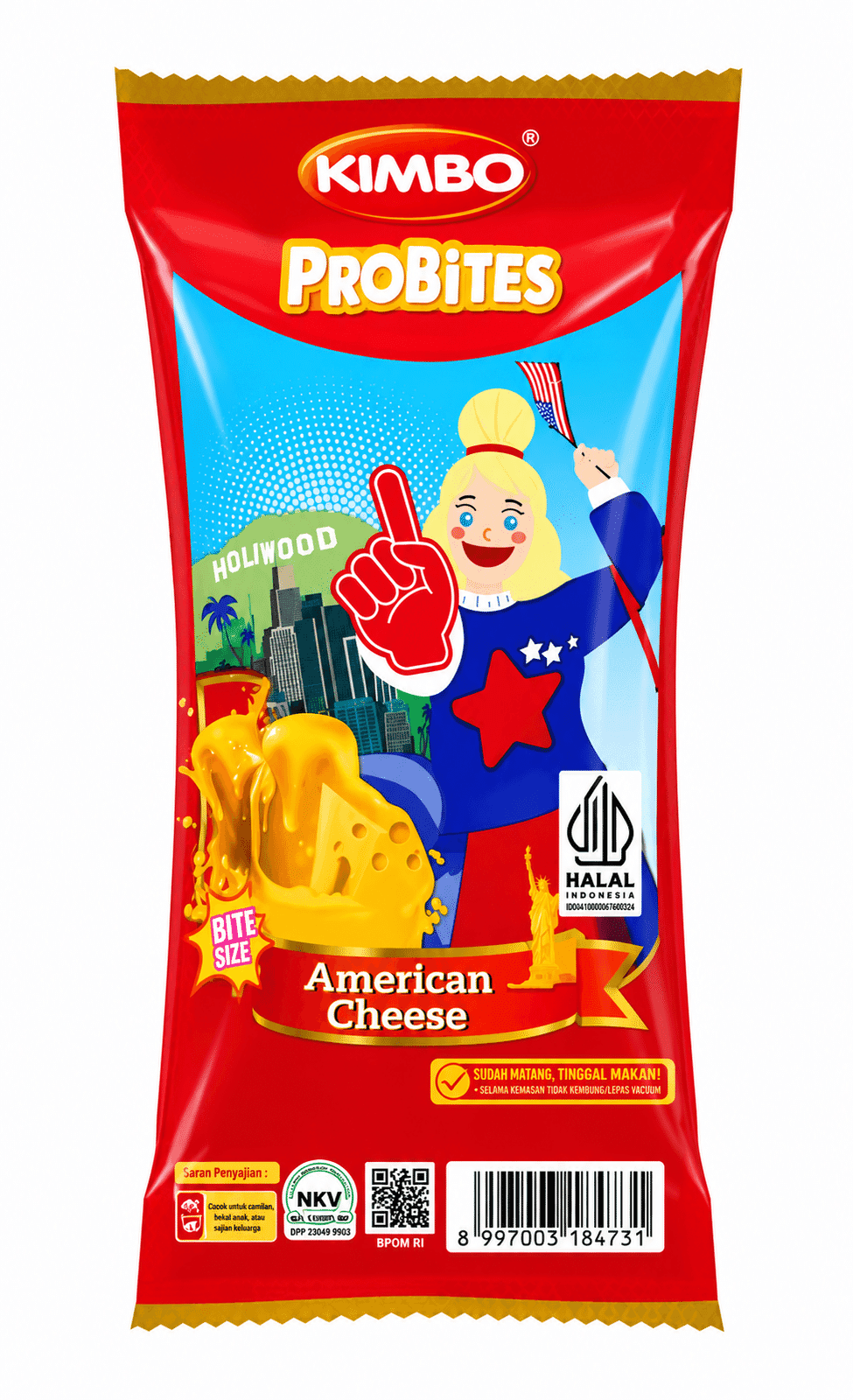 Kimbo Probites Sosis American Cheese 60 gr – 1