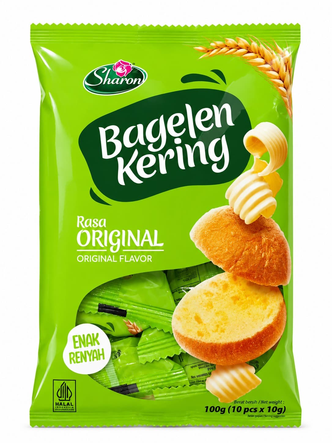 Sharon Bagelen Kering Original Isi 10 pcs x 10 gr – 1
