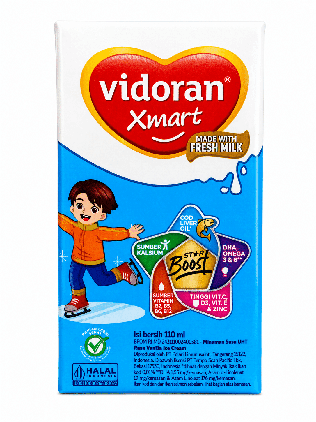 VidoraN Xmart Susu UHT Es Krim Vanila 110 ml – 1