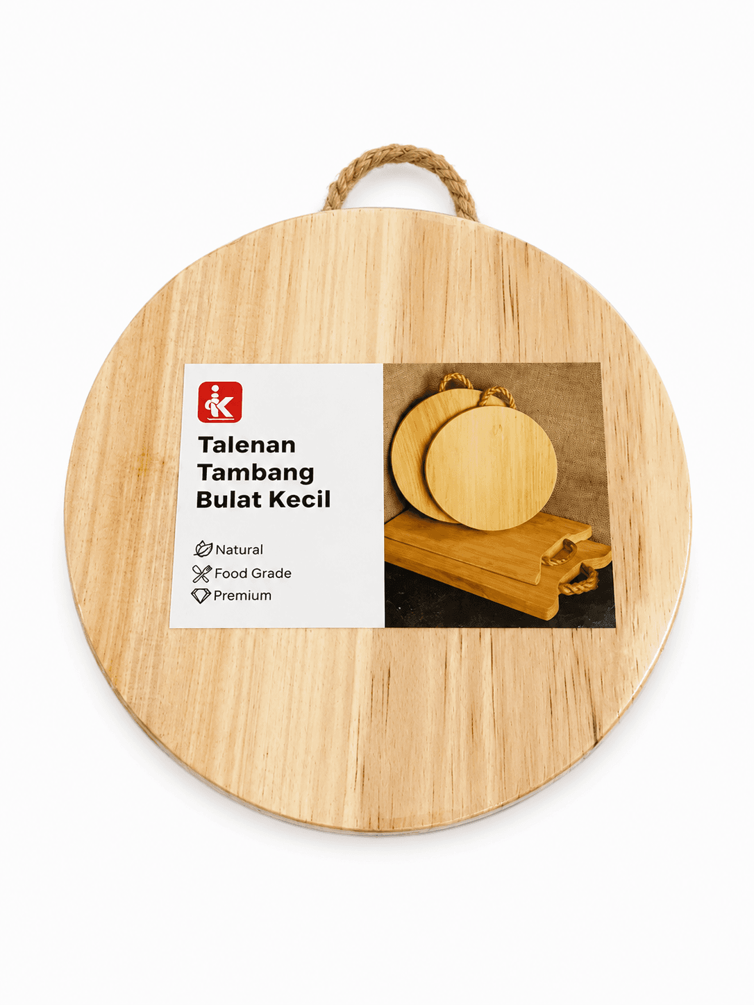 Talenan Kayu Tambang Premium Bulat Kecil – 1