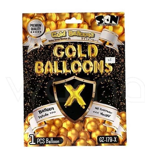 Balon Foil Huruf X – 1