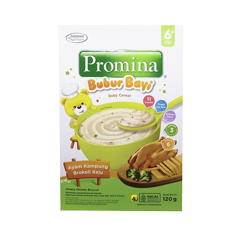 Promina Bubur Bayi Ayam Kampung Brokoli Keju 120 gr – 2
