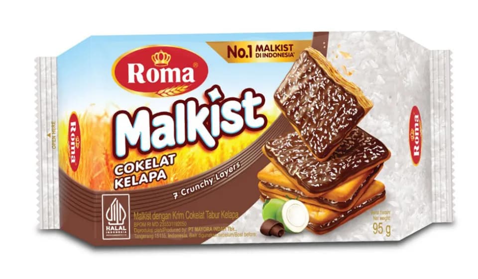 Roma Malkist Cokelat Kelapa 95 gr – 1
