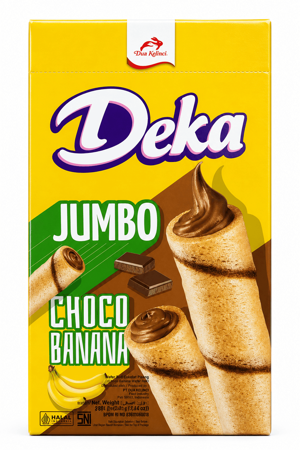 Deka Waferoll Cokelat Pisang 24x12gr – 1