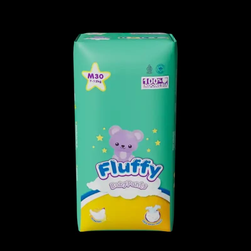 Fluffy Popok Bayi Celana M Isi 34 pcs – 1