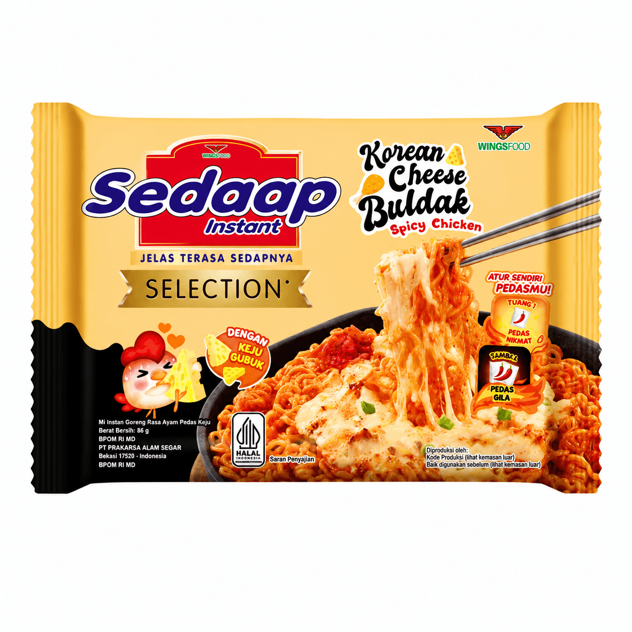 Sedaap Mie Korean Cheese Buldak 86 gr – 1