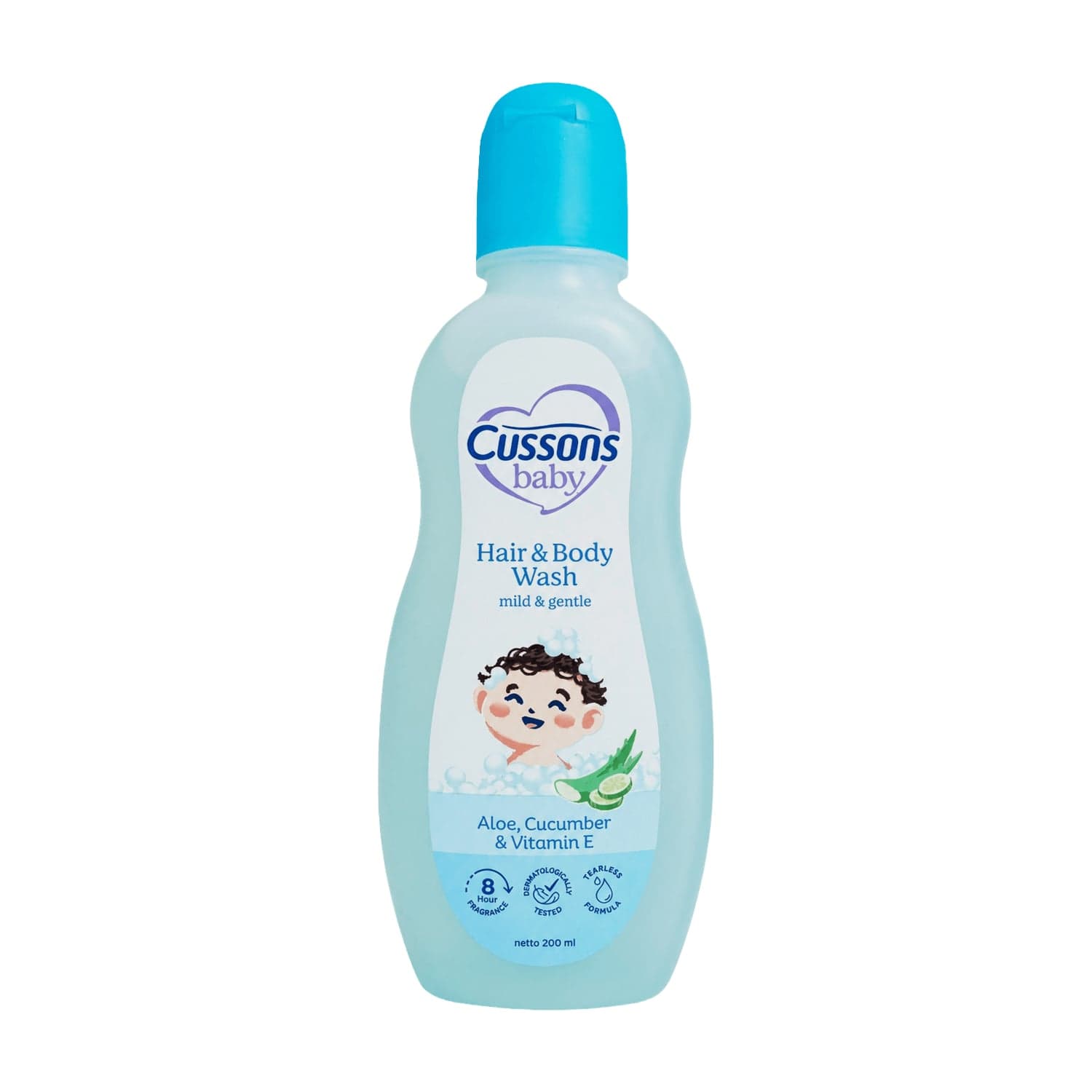 Cusson Baby Hair And Body Wash Aloevera Cucumber 200 ml – 1