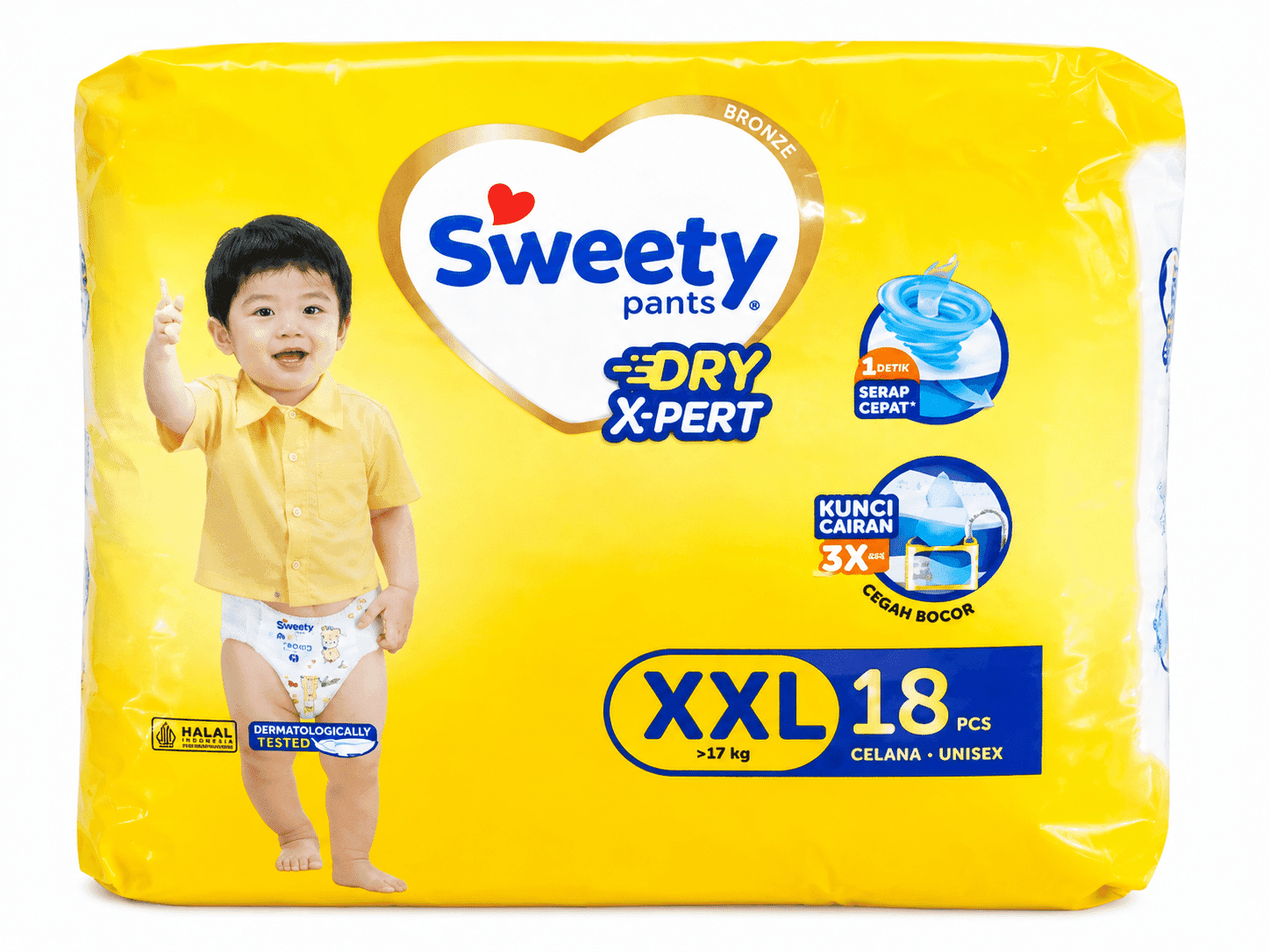 Sweety Pants Dry X-Pert Xxl isi 18 Pcs – 1