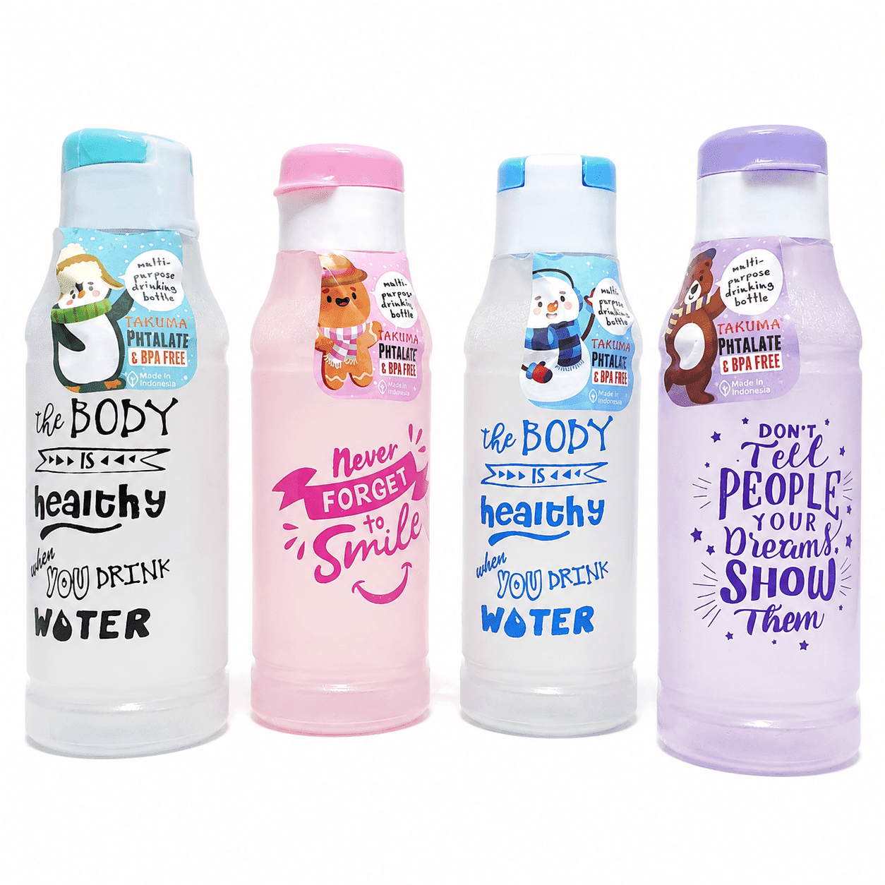 Takuma Botol Minum Fliptop Bulat 500 ml – 1