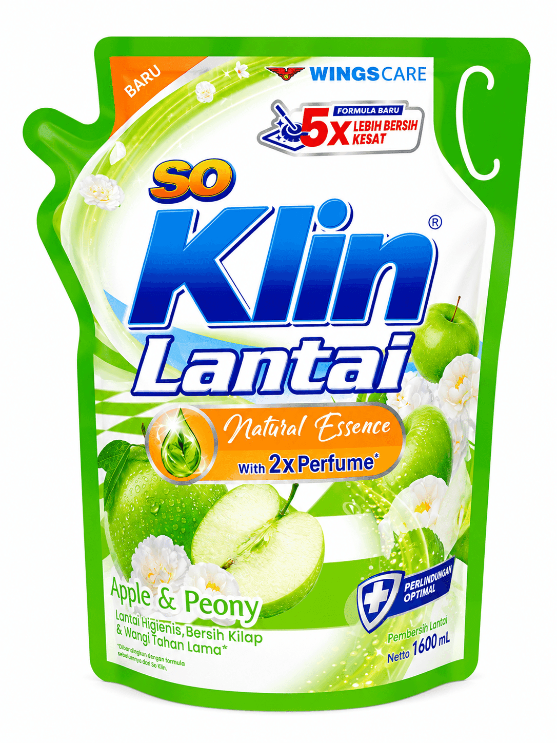 Soklin Pembersih Lantai Hijau Muda Refill 1600 ml – 1