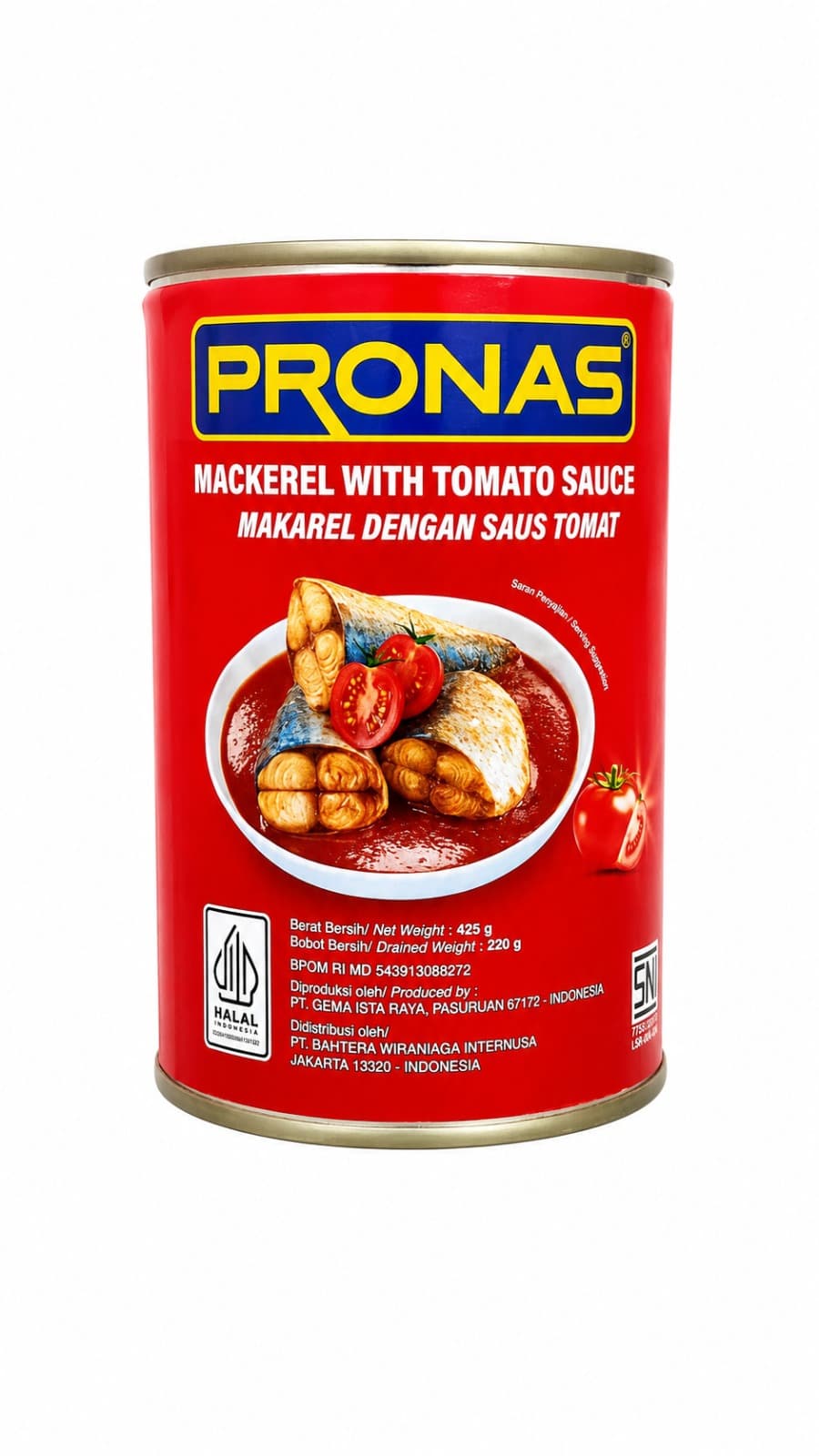Pronas Makerel Saus Tomat 425 gr – 1