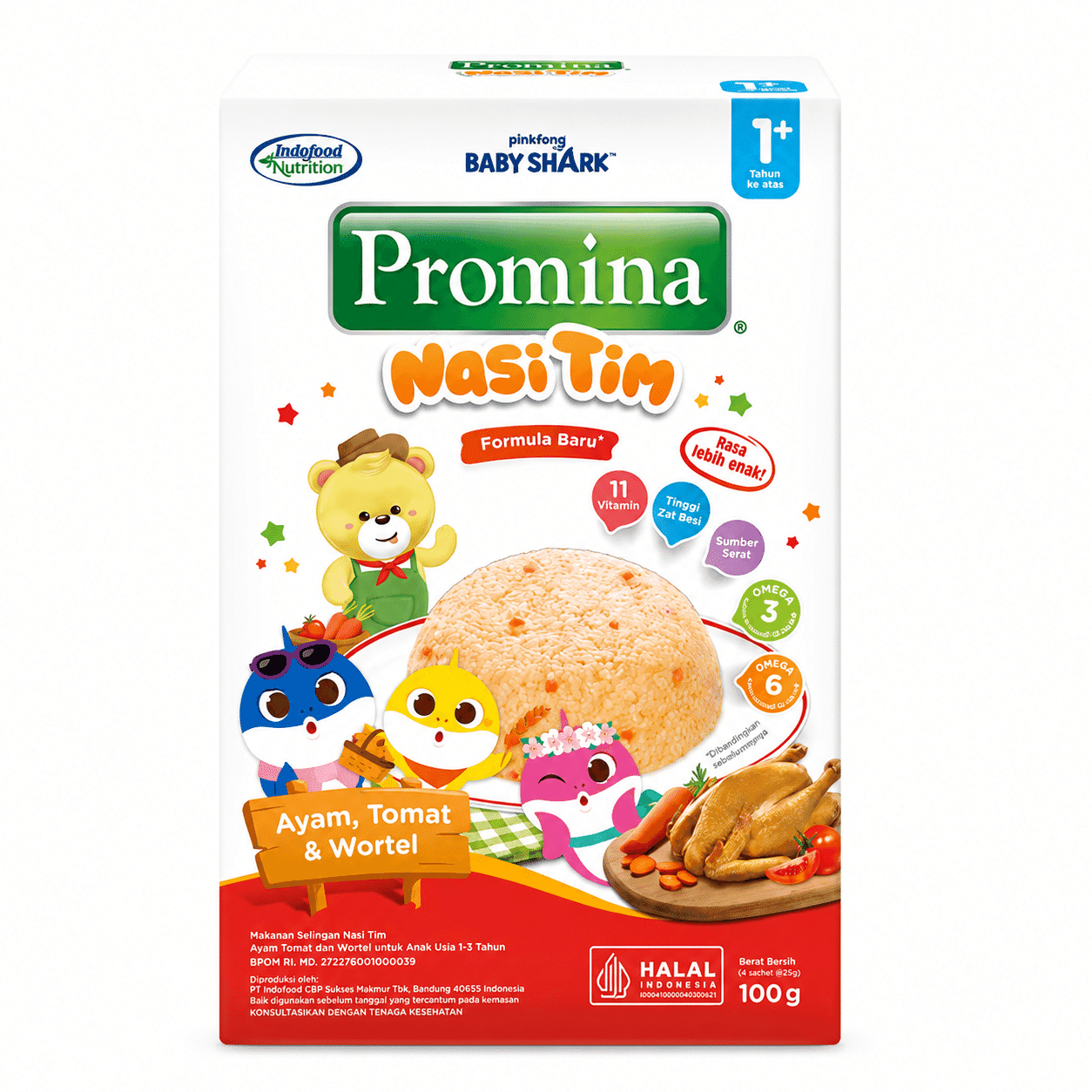 Promina Nasi Tim Ayam Tomat Wortel 100 gr – 2