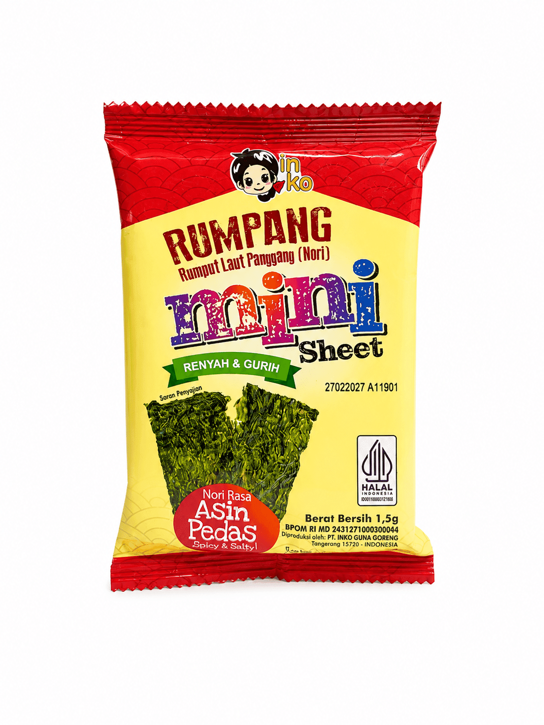 Inko Rumpang Mini Rasa Asin Pedas 1,5 gr – 1