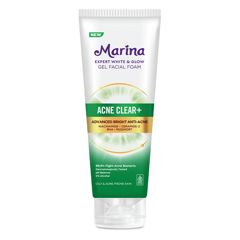 Marina Facial Foam Expert White & Glow Acne Clear 100 ml – 1