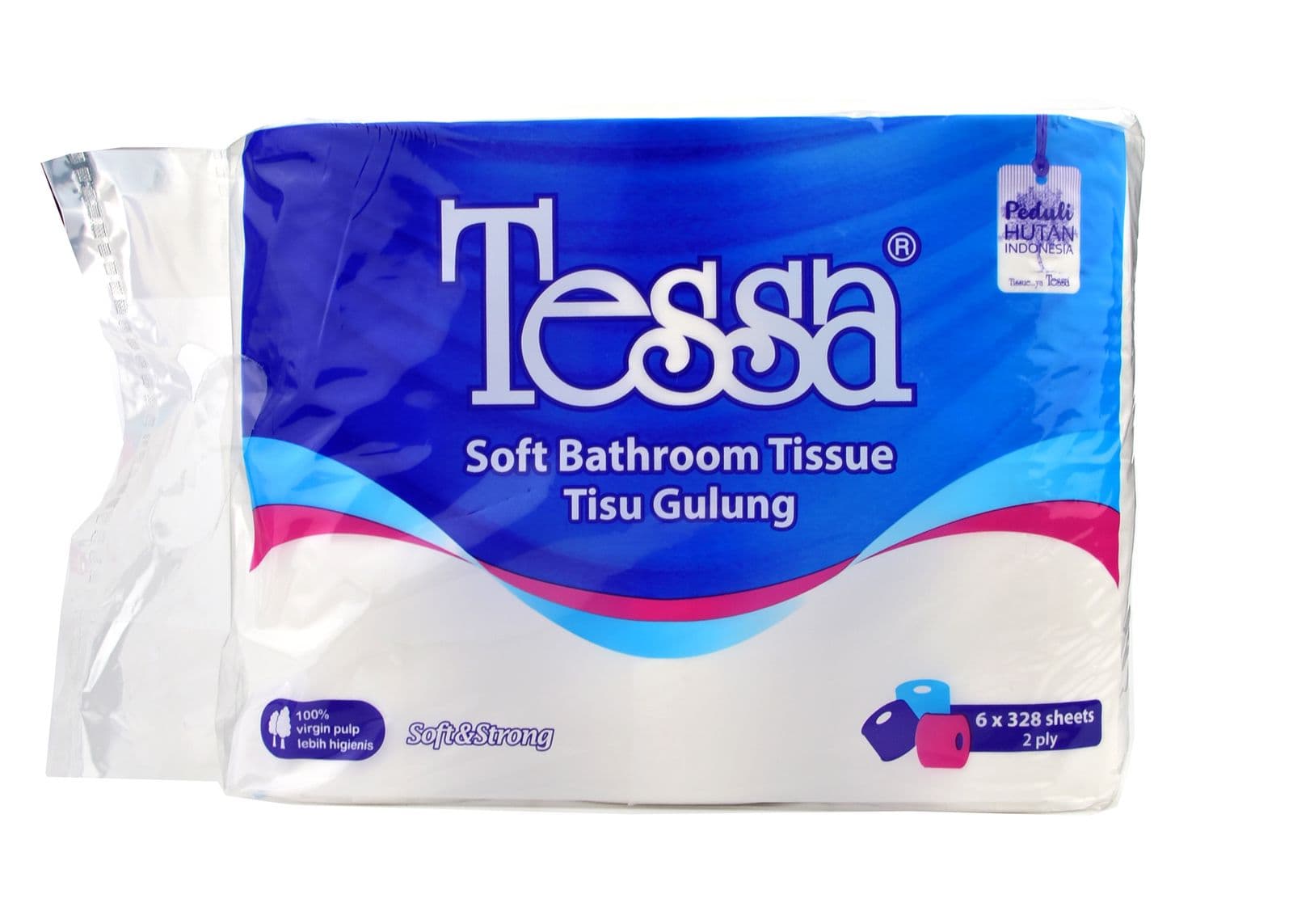 Tessa Tisu Toilet 6 Gulung x 328 Lembar – 2