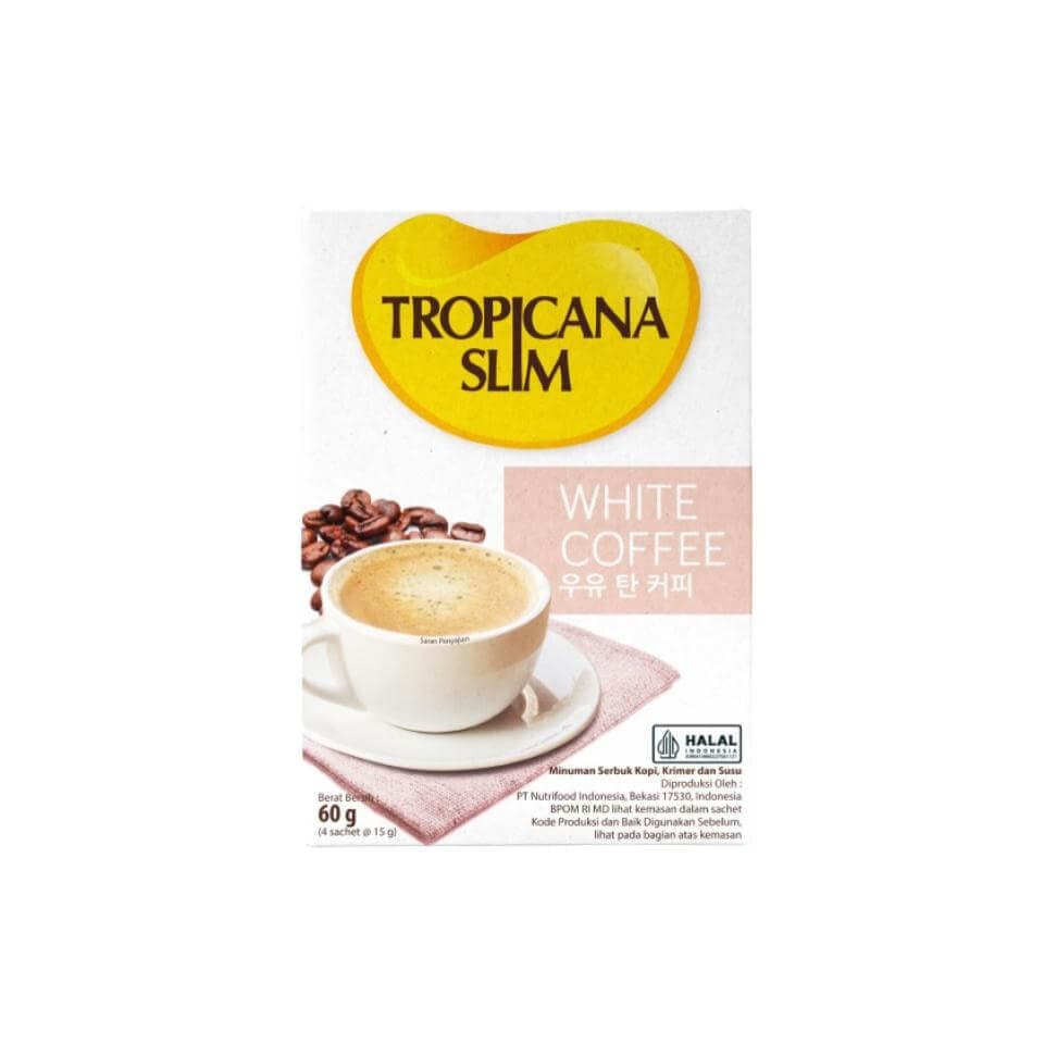 Tropicana Slim White Coffee 15 gr x 4 Sachet – 1