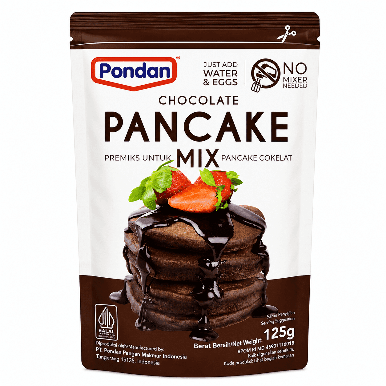 Pondan Pancake Mix Chocolate 125 gr – 1
