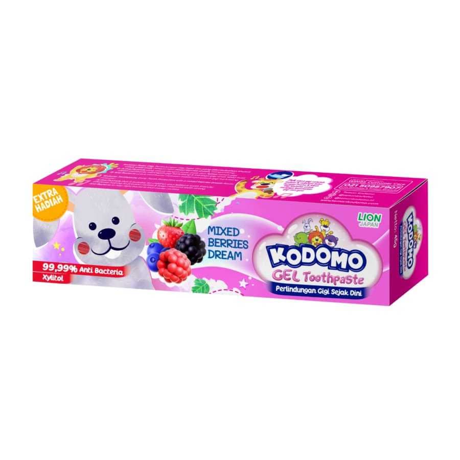 Kodomo Toothpaste Gel Pink Tube 45 gr – 1