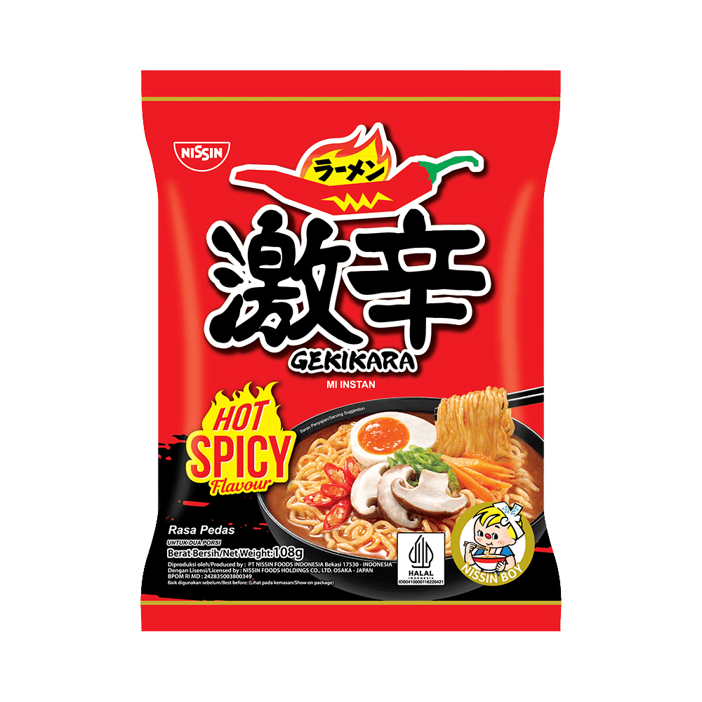 Nissin Gekikara Ramen Pedas 108 gr – 1