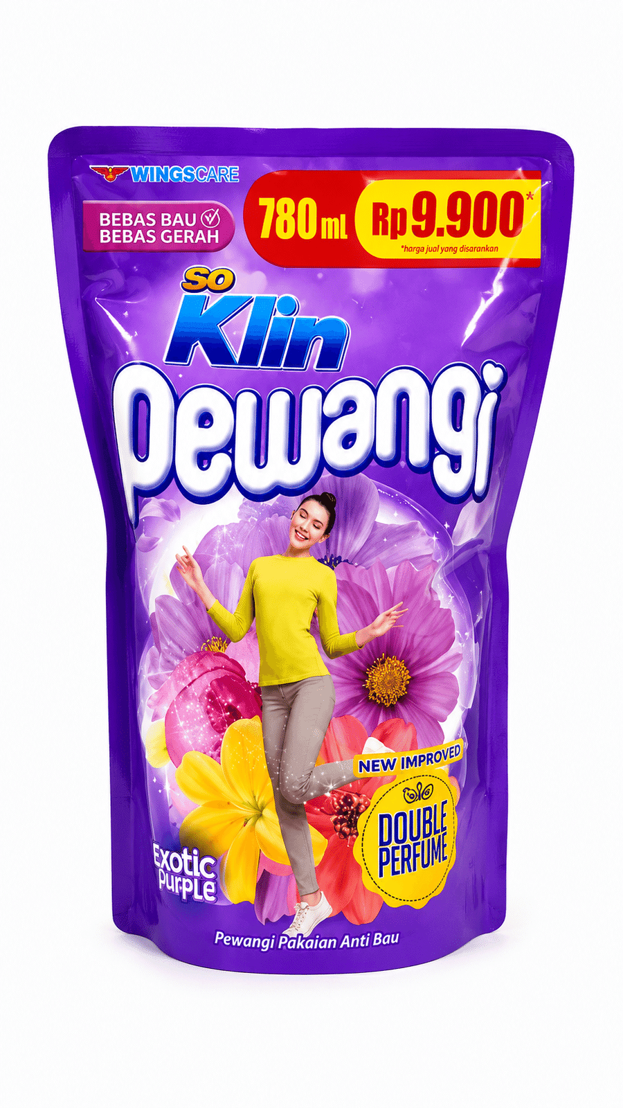 Soklin Pewangi Exotic Purple Pouch 780 ml – 1