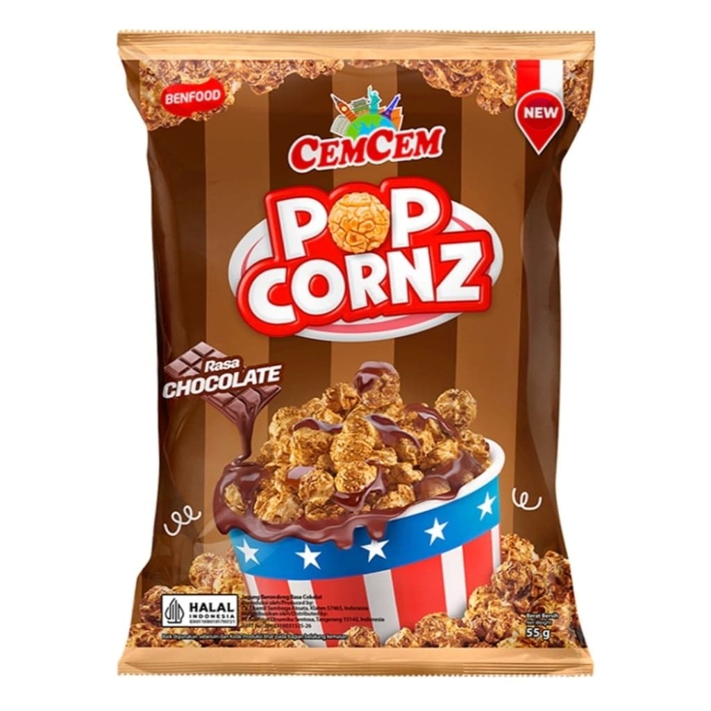 Cem Cem Popcorn Amerika Cokelat 55 gr – 1
