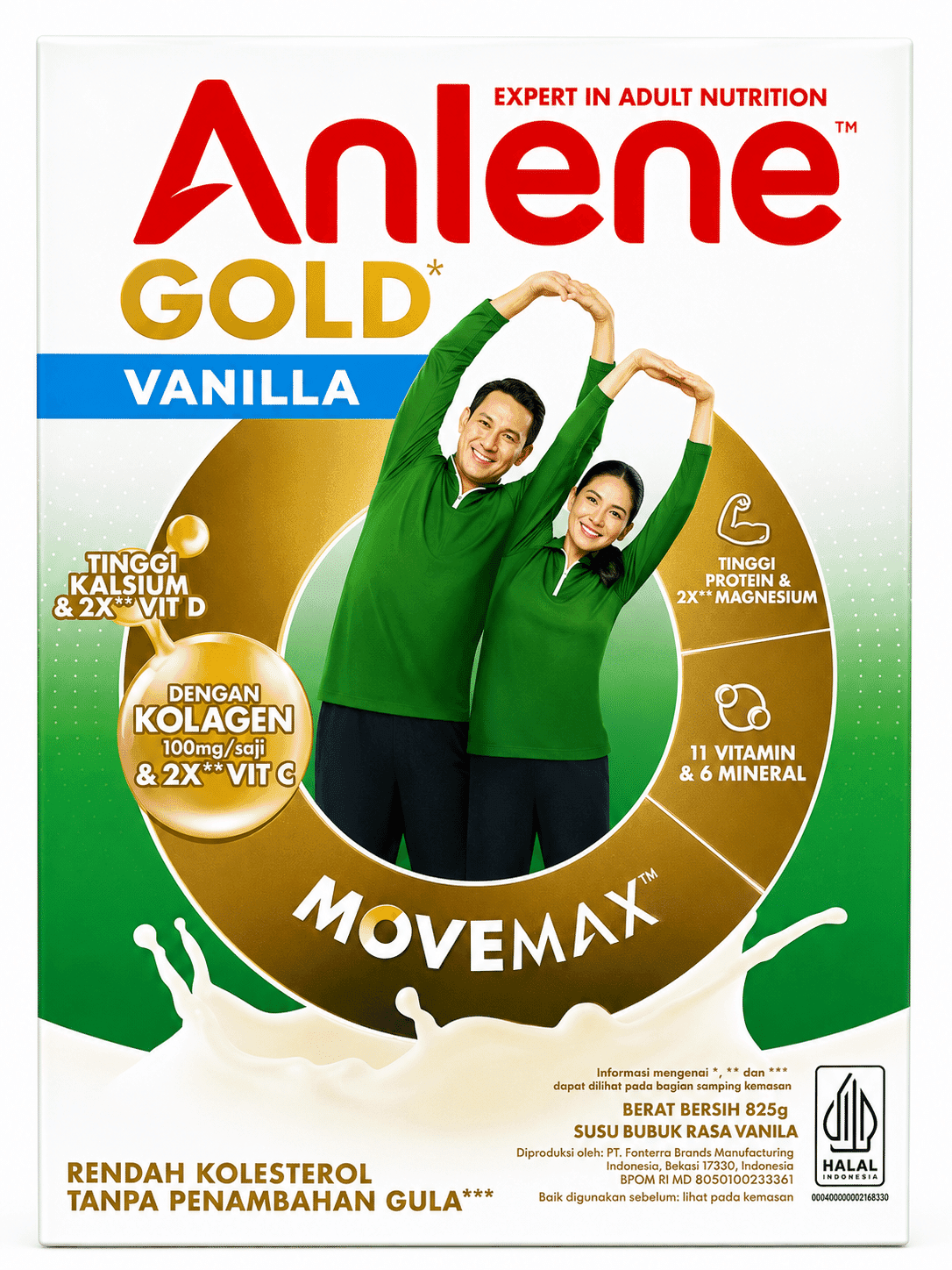 Anlene Gold 5X Vanila 825 gr – 1