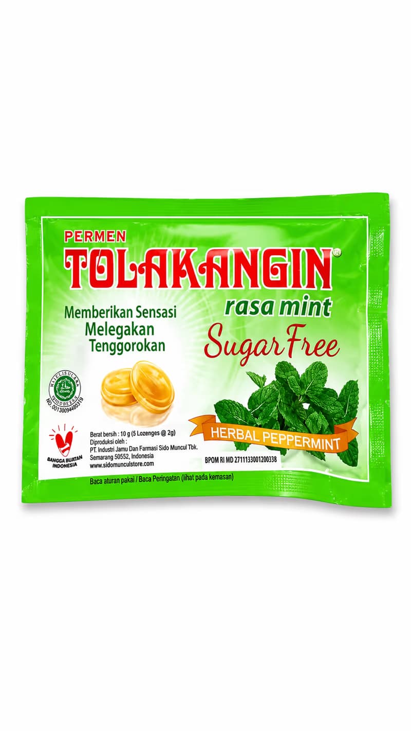 Permen Tolak Angin Rasa Mint Bebas Gula 10 gr – 1