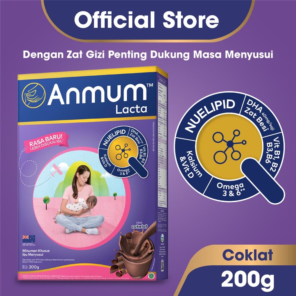 Anmum Lacta Cokelat 200 gr – 1