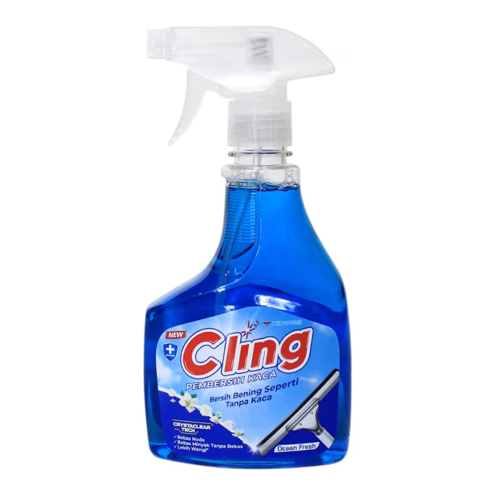 Cling Pembersih Kaca Biru Botol 440 ml – 1