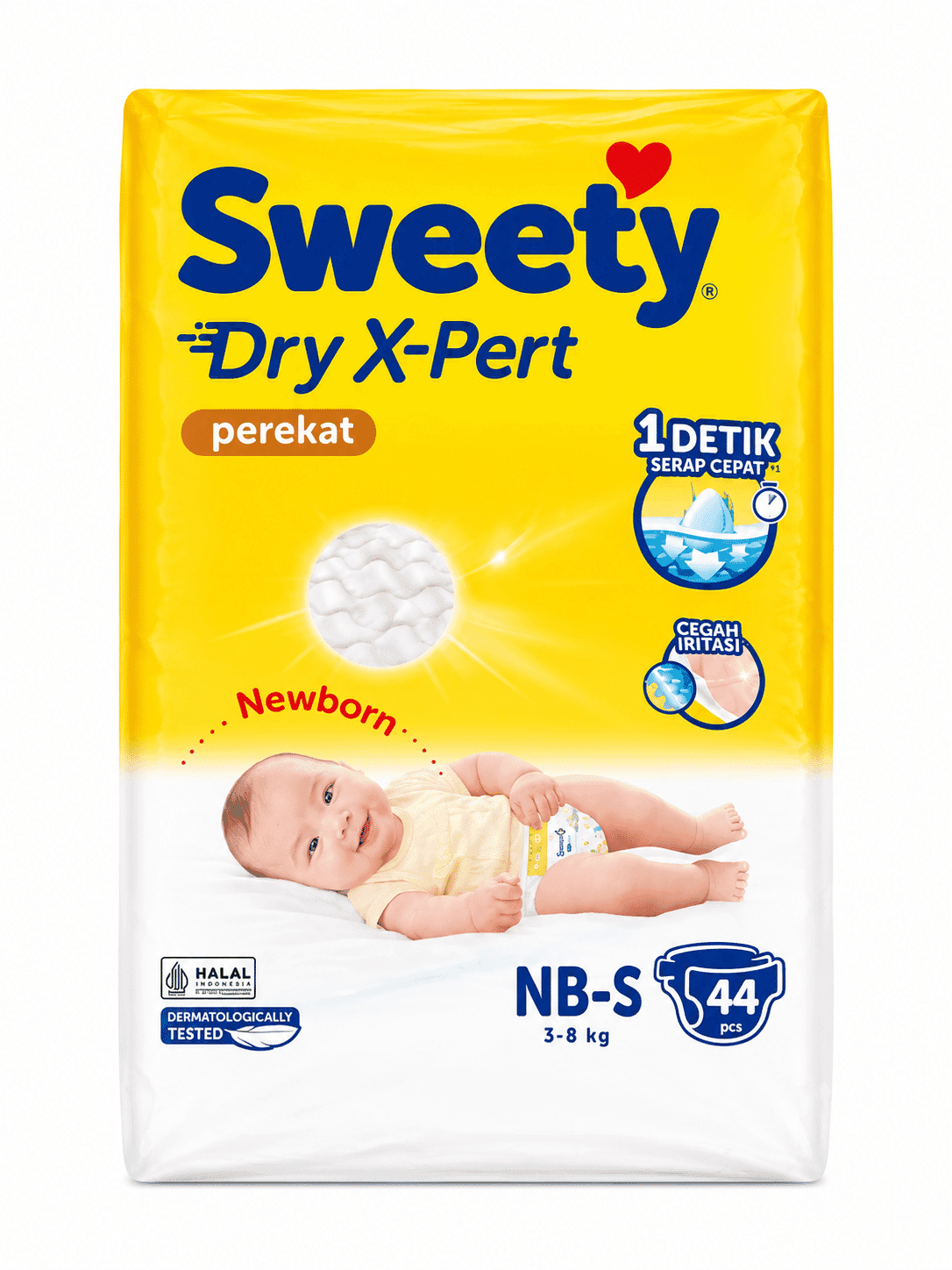 Sweety Bronze Comfort Newborn S Isi 44 Pcs – 1
