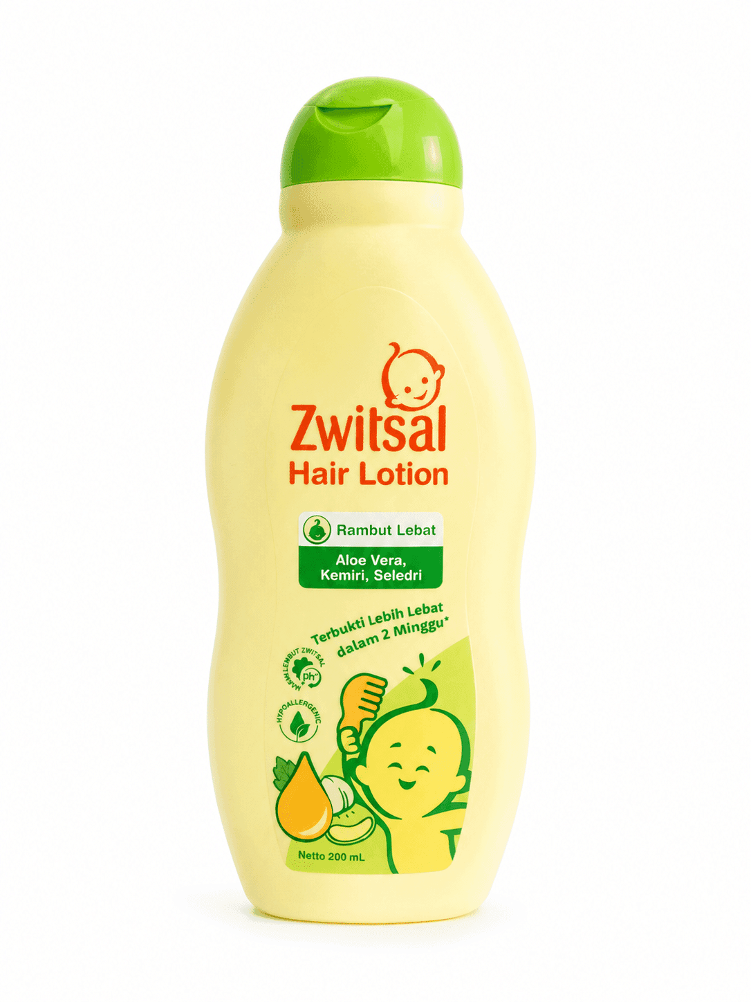Zwitsal Baby Hair Lotion Aloe Vera,Kemiri,Seledri 200 ml – 1
