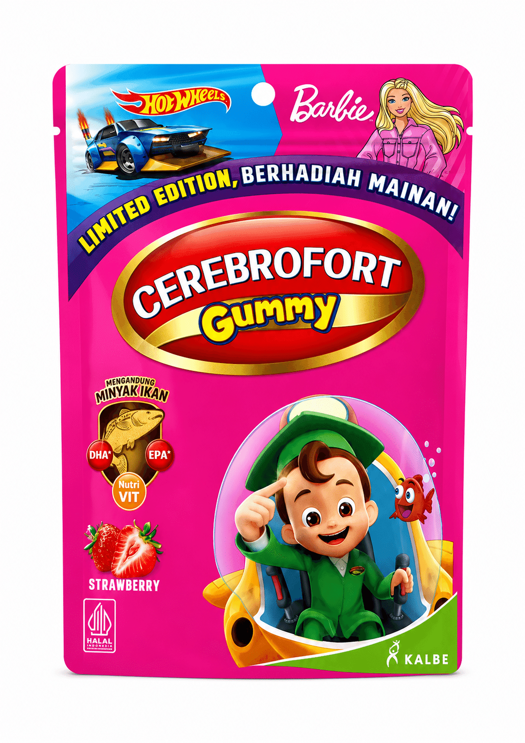 Cerebrofort Marine Gummy Suplemen Permen Jeli Rasa Strawberry 2 gr x 10 pcs – 1